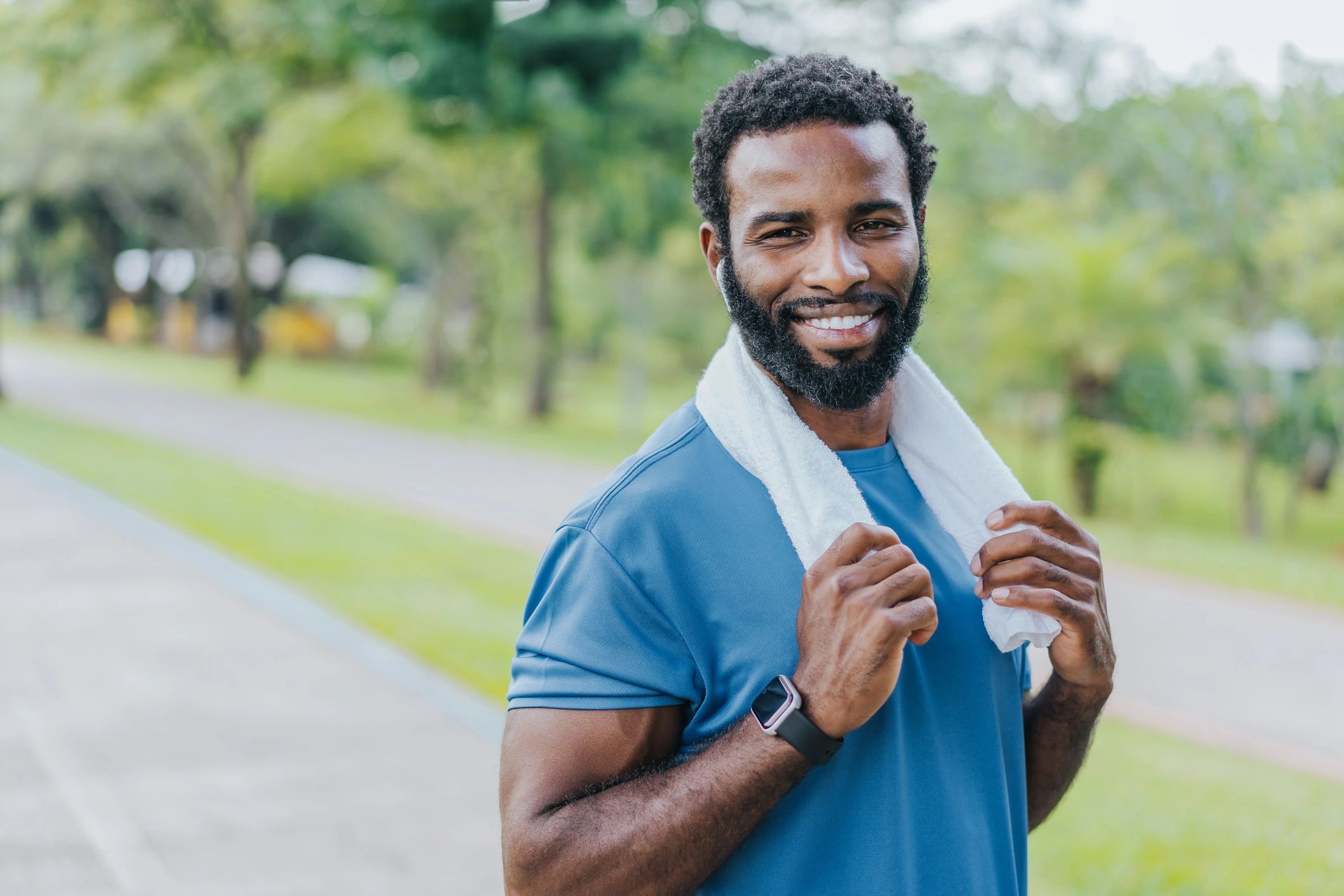 athlete portrait smiling